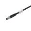 Sensor/actuator line, One end without connector, M8, Number of poles : 3, 0.1 m, pin, straight, Shielded: No, LED: No, Sheath material: PUR, Halogen: No thumbnail 2