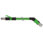 RJ45 male 0° / RJ45 male 45° right shielded PUR 1x4xAWG22 bk 15m thumbnail 1