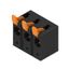Printed circuit board terminals, 15.00 mm, Number of poles: 3, 90°, Solder pin length (l): 5 mm, black, PUSH IN with actuator, Clamping range, max. : 16 mm², Box thumbnail 3