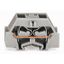 4-conductor terminal block without push-buttons with fixing flange gra thumbnail 1