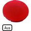 M22-XD-R-D5 Button plate, flat red, OFF thumbnail 4