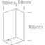 ANTHRACITE WALL 2x3W WW IP54 DARK LIGHT 100-240V thumbnail 4