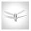 WHITE WOOD WHITE CEILING FAN 35W LED 22W CCTV IP20 230V thumbnail 1