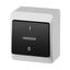 GALATEA Two-pole backlit switch No. 2So IP44 white/black thumbnail 2