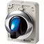 M30C-FWLK-B Illuminated selector switch actuator, RMQ-Titan, With thumb-grip, momentary, 2 positions, Blue, Metal bezel thumbnail 4
