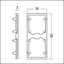 SUP2 TRACK H END PLATE BK - Cover plate thumbnail 3
