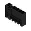 PCB plug-in connector, male header, closed side, Middle flange, THT solder connection, 7.62 mm, Number of poles: 5, 180°, Solder pin length (l): 3.5 mm, tinned, black, Box thumbnail 4