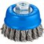 Cup Brush Knotted 75 mm Steel M10 thumbnail 1