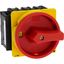 P3-63/EA/SVB/2HI11 Main switch, P3, 63 A, flush mounting, 3 pole, 2 N/O, 2 N/C, Emergency switching off function, With red rotary handle and yellow locking ring thumbnail 22
