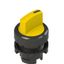Short handle selector, 3 positions yellow with marking thumbnail 1