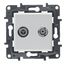 TV-R-SAT SOCKET TERMINAL ALUMINIUM thumbnail 2