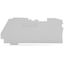 End and intermediate plate 1 mm thick gray thumbnail 2
