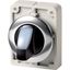 M30C-FWRLK3-W Illuminated selector switch actuator, RMQ-Titan, With thumb-grip, maintained, 3 positions, White, Metal bezel thumbnail 2