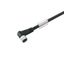 Sensor/actuator line, One end without connector, M8, Number of poles : 4, 10 m, Socket, angled, Shielded: No, LED: No, Sheath material: PUR, Halogen: No thumbnail 3