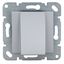 Cable outlet socket with cover, silver thumbnail 2