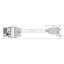 pre-assembled connecting cable Eca Socket/open-ended black thumbnail 5