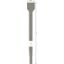 Spade chisel, hex shank with turned down collar 400 x 50 mm thumbnail 2