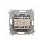 RTV final aerial socket for pass-through socket, (module), Simon 24, IP20, graphite mat thumbnail 2