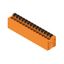 Printed circuit board terminals, 5.00 mm, Number of poles: 14, 180°, Solder pin length (l): 3.5 mm, tinned, orange, PUSH IN with actuator, Clamping range, max. : 2.5 mm², Box thumbnail 4