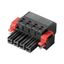 PCB plug-in connector, female plug, 7.62 mm, Number of poles: 5, 180°, PUSH IN without actuator, Tension-clamp connection, Clamping range, max. : 10 mm², Box thumbnail 3