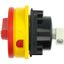 Handle, red/yellow, lockable, for metal shaft, for padlock, for P1 thumbnail 3