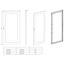 Glazed door for 1 door enclosure H=2000 W=600 mm thumbnail 3