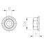 Combined nut with press-fitted washer M6 Stainless steel A5 1.4529 sta thumbnail 2