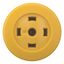 M22S-DRP-Y-X Mushroom actuator, RMQ-Titan, Mushroom, maintained, Mushroom yellow, Without button plate, Bezel: black thumbnail 10