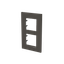 Frame 2-gang / 2+2-modules - Niessen logo - S - Anthracite thumbnail 2