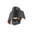 PHOTONI, wall-mounted light, conical, 1x max. 13W, E27, black thumbnail 1