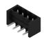 PCB plug-in connector, male header, closed side, THT/THR solder connection, 5.08 mm, Number of poles: 4, 270°, Solder pin length (l): 3.2 mm, tinned, black, Box thumbnail 4