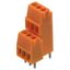 Printed circuit board terminals, 3.50 mm, Number of poles: 24, 90°, Solder pin length (l): 3.2 mm, tinned, orange, Clamping yoke connection, Clamping range, max. : 2.08 mm², Box thumbnail 2