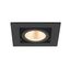 KADUX, recessed ceiling light, single, 3000K, 38°, IP 20, square, black thumbnail 4