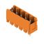 PCB plug-in connector, male header, Dovetails for fixing blocks, THT solder connection, 5.08 mm, Number of poles: 5, 180°, Solder pin length (l): 4.5 mm, tinned, orange, Box thumbnail 8