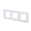 Frame 3-gang / 2+2+2-modules - Niessen logo - S - Tacteo White thumbnail 2