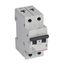 MCB RX³ 6000 - 2P - 230/400V~ - 25 A - B curve - prong/fork type supply busbars thumbnail 2