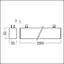 SUI 3PH/L3+DALI TRACK BLINDCO AL 2M BK - Dummy insert thumbnail 2