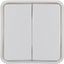 Rocker 2gang for W.1 push-button BCU, polar white thumbnail 2