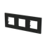 Frame 3-gang / 2+2+2-modules - IP44 - Matt Black thumbnail 2