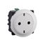 SOCKET 2P+E SCHUKO SURFACE AUTO TERMINALS WHITE thumbnail 1