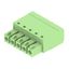 PCB plug-in connector, female plug, 3.81 mm, Number of poles: 5, 180°, PUSH IN with actuator, Clamping range, max. : 1.5 mm², Box thumbnail 3