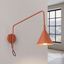 Wall lamp NOX 1 red ochre with a switch thumbnail 2
