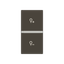 Rocker cover dimmer symbol - 1M - Anthracite thumbnail 1