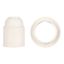 Lampholder E27 TP Threaded + Ring White thumbnail 1