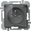 SOCKET FRENCH+COVER 2P+E 16A 250V~ BV AT XO 4417090 thumbnail 1
