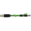 M12 male 0° X-cod. / RJ45 male 0° shielded PUR 4x2xAWG26 gn  0,3m thumbnail 2