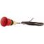 C22-PVT45P-K11-P62 Emergency stop/emergency switching off pushbutton, Palm-tree shape, 45 mm, Turn-to-release function, 1 NC, 1 N/O, Cable (black) with non-terminated en thumbnail 3
