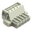 1-conductor female connector Push-in CAGE CLAMP® 10 mm² light gray thumbnail 1