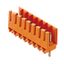 PCB plug-in connector, male header, open side, THT solder connection, 3.50 mm, Number of poles: 20, 180°, Solder pin length (l): 3.2 mm, tinned, orange, Box thumbnail 1