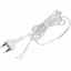 Flat Cord 3m 2×0.75mm² 2.5A 250V~ IP20 EU Plug Transparent thumbnail 1